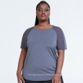Camiseta essencial Mulheres de manga curta Camisa de camisa de corrida Top topo solto fit feminino ioga tee